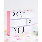 A Little Lovely Company Φωτιζόμενος Πίνακας Α4  Lightbox Ροζ LTBP033