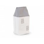 Childhome Σάκος Αποθήκευσης σε Σχήμα Σπιτιού - House Toy Box Grey Off White BR74528