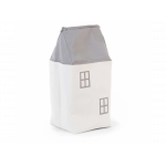 Childhome Σάκος Αποθήκευσης σε Σχήμα Σπιτιού - House Toy Box Grey Off White BR74528 Childhome Σάκος Αποθήκευσης σε Σχήμα Σπιτιού - House Toy Box Grey Off White BR74528