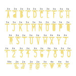 A Little Lovely Company Διακοσμητικά Σημαιάκια  Γράμματα Gold GALEGL05