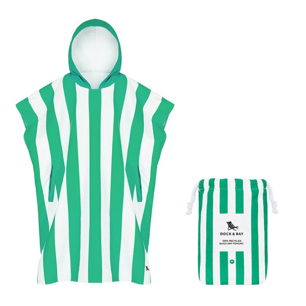 Dock & Bay Πόντσο ενηλίκων Quickdry - Cancun Green 5060668832097