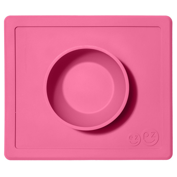 Ezpz Δίσκος και μπολ σε ένα Happy bowl 24+ Μηνών Pink HB-P7424U