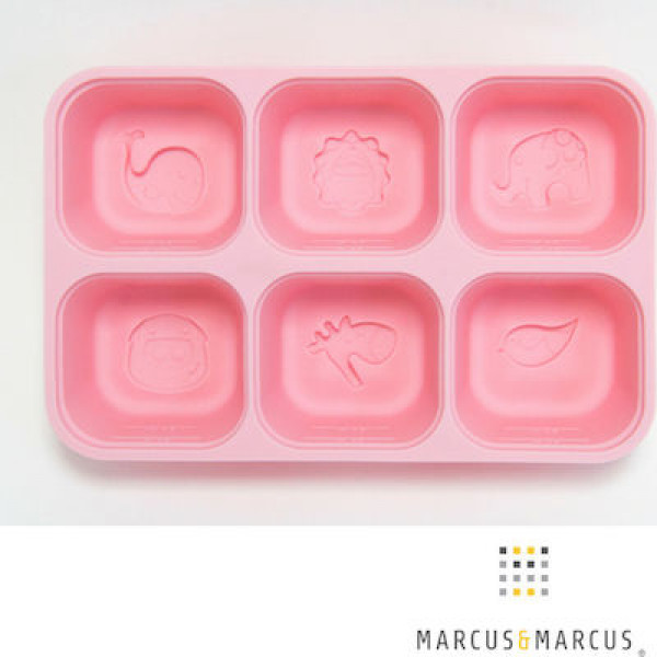 Marcus & Marcus Δίσκος Αποθήκευσης & Κατάψυξης Βρεφικών Μερίδων Σιλικόνης Ροζ MNMBB14-PG