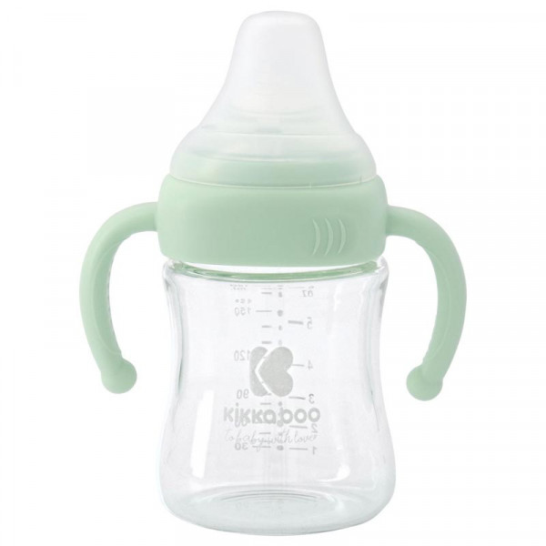 Kikka Boo Γυάλινο Μπιμπερό 180ml Mint 31302020091