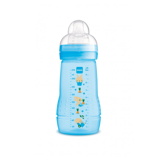 MAM Μπιμπερό 270ml Easy Active™ Baby Bottle 2m+ Μπλε 360SB