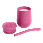 Ezpz Εκπαιδευτικό ποτήρι Mini Cup + καλαμάκι Pink MS-P7424U