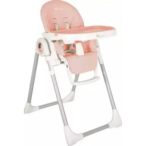 Baby Adventure Κάθισμα Φαγητού VIVA 2 Powder Pink BR75589