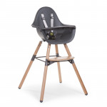 CHILDHOME Κάθισμα Φαγητού Childhome EVOLU 2 Natural - Anthracite 2 in1 & Bumper BR73096