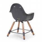 CHILDHOME Κάθισμα Φαγητού Childhome EVOLU 2 Natural - Anthracite 2 in1 & Bumper BR73096