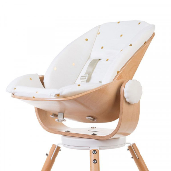 CHILDHOME Mαξιλάρι Καθίσματος Για νεογέννητο EVOLU Jersey Gold Dots BR73099