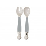 Bo Jungle Spoon & Fork ευλίγιστο σετ κουτάλι - πηρούνι γκρι B571110