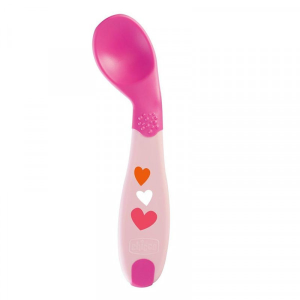 Chicco Baby s First Spoon, Πλαστικό Κουταλάκι Ροζ 8m+ 16100-10