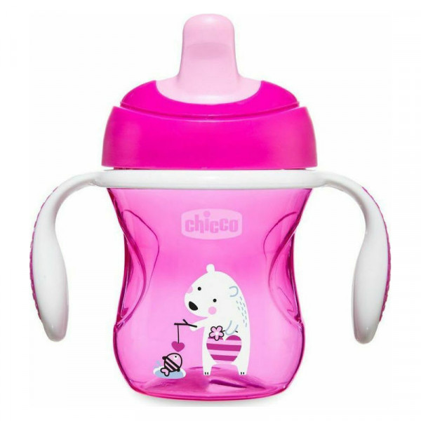 Chicco Εκπαιδευτικό Κύπελλο 6m+ Pink Polar Bear 06921-10-01