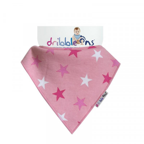 Dribble Ons – Σαλιάρα Μπαντάνα Pink Stars DO-PINKSTAR
