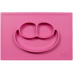 Ezpz Εκπαιδευτικό πιάτο 24+ μηνών Happy Mat - Pink P7424U Ezpz Εκπαιδευτικό πιάτο 24+ μηνών Happy Mat - Pink P7424U
