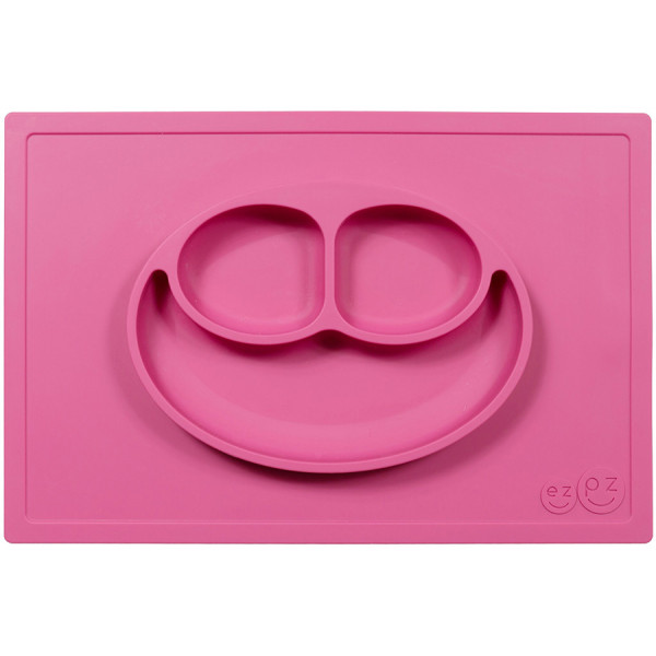 Ezpz Εκπαιδευτικό πιάτο 24+ μηνών Happy Mat - Pink P7424U