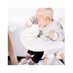 CHILDHOME Παιδικός Δίσκος EVOLU White & Σουπλά Σιλικόνης BR75577