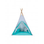 Baby Adventure Σκηνή Teepee Grey Wave Mint BR75593 (Δώρο 3 διακοσμητικά μαξιλάρια!)