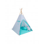 Baby Adventure Σκηνή Teepee Grey Wave Mint BR75593 (Δώρο 3 διακοσμητικά μαξιλάρια!)