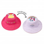 FlapJackKids Καπέλο Διπλής Όψης UPF 50+ Princess-Unicorn (Cotton) LUV0143