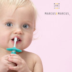 Marcus & marcus Βρεφικές Οδοντόβουρτσες σιλικόνης με 3 στάδια ανάπτυξης σετ των 2 τμχ. blue MNMRC03BL