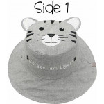 FlapJackKids Καπέλο Διπλής Όψης UPF 50+ Tiger-Safari Truck (Cotton) FJKSH829