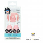 Marcus & marcus Βρεφικές Οδοντόβουρτσες σιλικόνης με 3 στάδια ανάπτυξης σετ των 2 τμχ. Ροζ MNMRC03PK