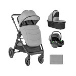 Kikka Boo Stroller 3in1 with carrycot Ava Grey