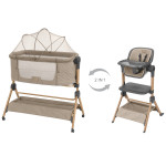 Kikka Boo 2 σε 1 Λίκνο και καρεκλάκι φαγητού Sleat Me Beige 31003020110 Kikka Boo 2 σε 1 Λίκνο και καρεκλάκι φαγητού Sleat Me Beige 31003020110