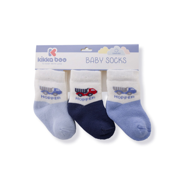 Kikka Boo θερμικές Κάλτσες 3 τμχ, 2-3 ετών, Μπλε (Hopper Blue) - 31110020023