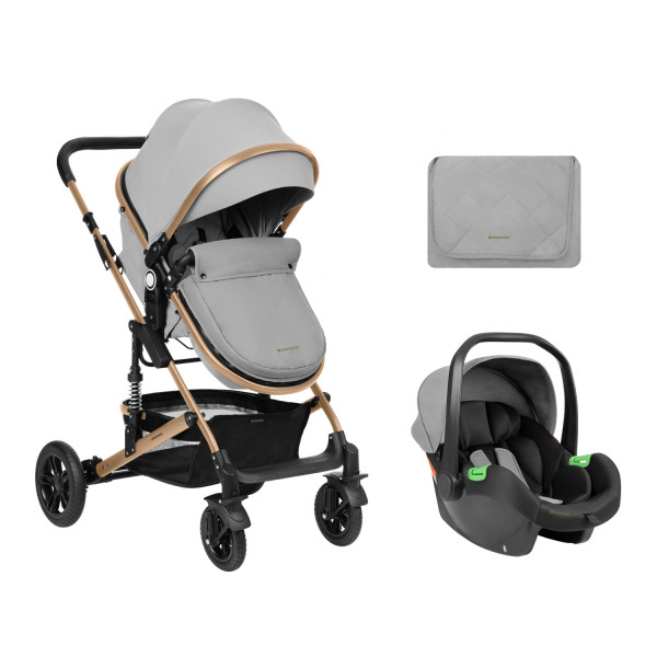 Kikka Boo Καρότσι 3in1 Amaia Light Grey 2024 31001010245