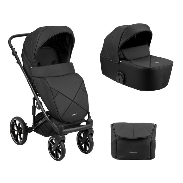 Kikka Boo Πολυκαρότσι Amani 2in1 Με Ξεχωριστό Πορτ Μπεμπέ Black 2023 31001020125