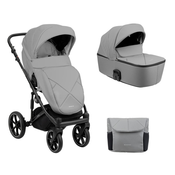 Kikka Boo Πολυκαρότσι Amani 2in1 Με Ξεχωριστό Πορτ Μπεμπέ Grey 2023 31001020124