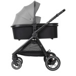 Kikka Boo Stroller 3in1 with carrycot Ava Grey