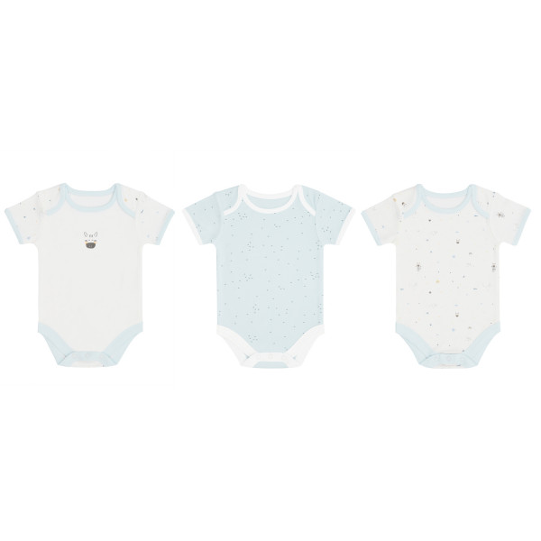 Kikka Boo Σετ κορμάκια 3τμχ 0-3m Stripy Friends 31110300020