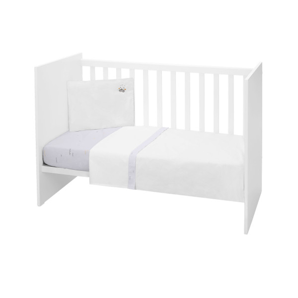 Kikka Boo Σετ Σεντόνια Κούνιας  με Λάστιχο  3τμχ  60x120cm Seally Me 41101030175