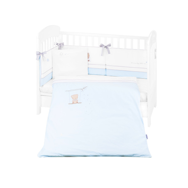 Kikka Boo Σετ Κούνιας 6τμχ με κέντημα 70x140 Dream Big Blue 41101060131