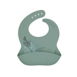 Kikka Boo Σαλιάρα Σιλικόνης Platinum Flora Sage 31302050038