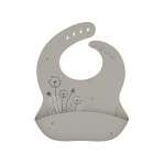 Kikka Boo Σαλιάρα Σιλικόνης Platinum Flora Sand 31302050039