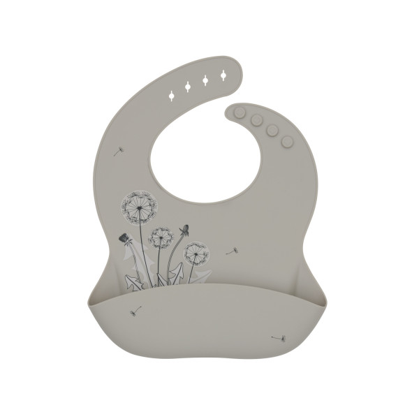 Kikka Boo Σαλιάρα Σιλικόνης Platinum Flora Sand 31302050039