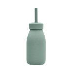 Kikka Boo Μπουκάλι Με Καλαμάκι Σιλικόνης Platinum Sage 31302050019