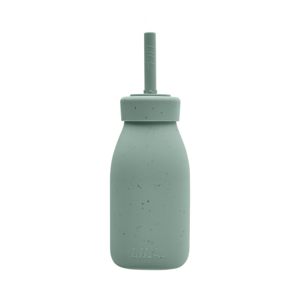 Kikka Boo Μπουκάλι Με Καλαμάκι Σιλικόνης Platinum Sage 31302050019