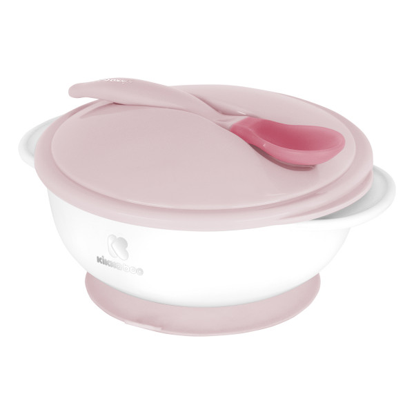 Kikka Boo Μπωλ με Κουτάλι Ανίχνευσης Θερμότητας Pink 31302040076