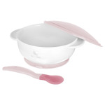 Kikka Boo Μπωλ με Κουτάλι Ανίχνευσης Θερμότητας Pink 31302040076