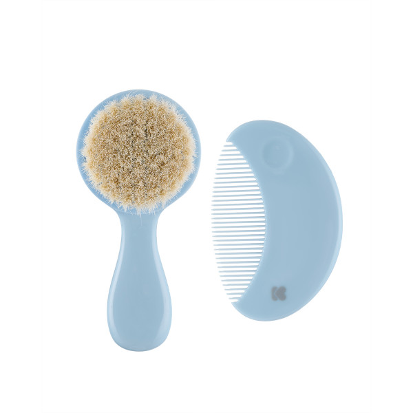 Kikka Boo Χτένα και βούρτσα με φυσικές τρίχες Stripy Friends 31303040134