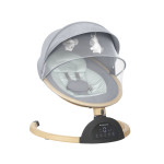 Kikka Boo Ηλεκτρική Κούνια  Ριλάξ Ashlee 2025  Light Grey 31005010090