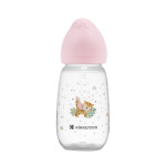 Kikka Boo Πλαστικό Μπιμπερό με Θηλή Σιλικόνης 310ml Savanna Pink 31302020099