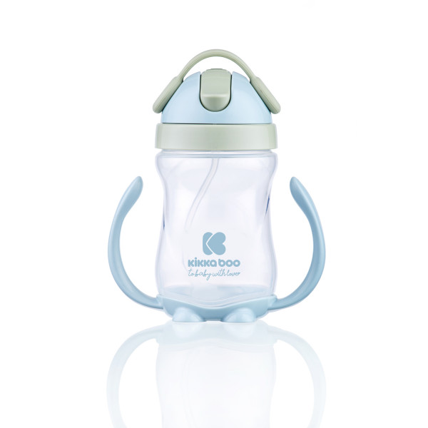 Kikka Boo Κύπελλο με Καλαμάκι Sippy cup with a straw 300ml Blue 31302030046