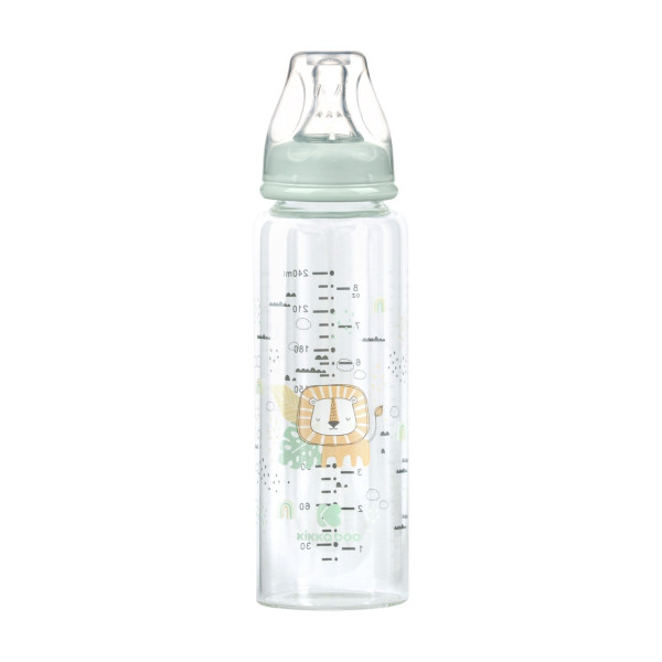 Kikka Boo Γυάλινο Μπιμπερό 240ml Savanna Mint 31302020118
