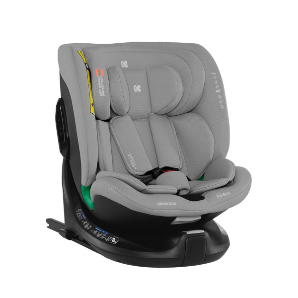 Kikka Boo Κάθισμα αυτοκινήτου 40 έως 150 cm i-Tour i-SIZE Light Grey 31002100026